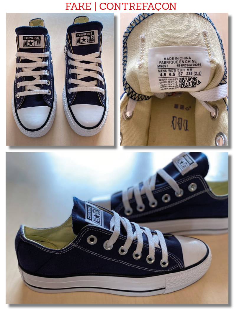 Comment repérer des fausses Converses How to spot fake Converse 4